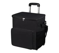 Rolling Cooler - Soft Walled Cool Box Trolley with Handle Dense 35L Insulated Bag for On the Go Picnic