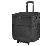 Rolling Cooler with Wheels, Insulated Portable Cooler Bag on Wheels, Large Capacity Travel Ice Chest for Beach, Picnic, Camping, Fishing, Road Trips, Patio Parties