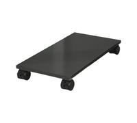 Rolling CPU Stand with 4 Wheels, Portable PC Holder, Desktop Tower Support, Adjustable CPU Cart for Easy Mobility (Black)