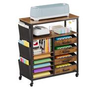 Rolling Craft Organization Storage Cart Compatible with Cricut