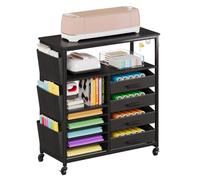 Rolling Craft Organization Storage Cart Compatible with Cricut