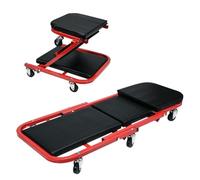 Rolling Creeper Mechanic Stool, 2-in-1 Under Car Chair, 300lb Load Capacity, Roller Garage Seat for Workshop and Home