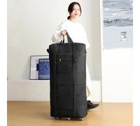 Rolling Duffle Bag 45-22inch Waterproof Portable Travel Rolling Suitcase Air Carrier Bag Unisex Expandable Folding Oxford Suitcase Bags with Wheels with Wheels(22inch)