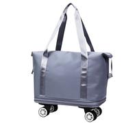 Rolling Duffle Bag, Expandable Travel Luggage, 13.78 x 17.72 Inch Size Lightweight Design, Wheeled Bag for Weekend Trip Business Vacation, Purple Red, Dark Blue, Blue, Siehe Beschreibung, See