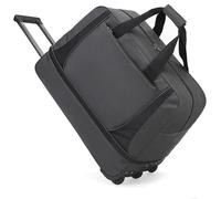 Rolling Duffle Bag Wheeled Bag Large Capacity Foldable Travel Luggage with Telescopic Handle Waterproof Overnight for Travel Gym Yoga(Gray,Medium)