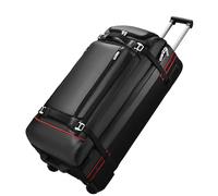 Rolling Duffle Bag with Wheels-100L Large Travel Bag with 4 Handles, Compression Straps, Heavy-Duty Duffel Bag for Travel Wheeled Duffle Luggage, Expandable Luggage for Long Trips, Elegant Black