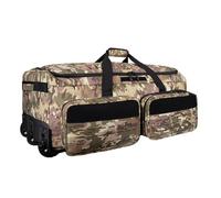 Rolling Duffle Bag with Wheels,120L Large Deployment Bag,Waterproof Military Duffle Bags for Tactical Military Deployment Camping, Yellow Camo, 10 x 5 x 2 inches