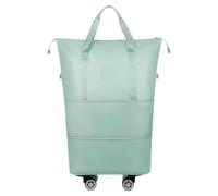 Rolling Duffle Bag with Wheels Duffle Bag Suitcase Expandable Travel Versatile Waterproof Duffel Large Capacity Luggage Bags with Wheels for Women and Men(Green)