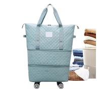 Rolling Duffle Bag with Wheels,Foldable Luggage Bag Travel Bag with Wheels | Expandable Carry Luggage, Large Capacity Duffel Bag Suitcase for Wife, Parents