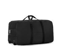 Rolling Duffle Bag with Wheels Foldable Wheeled Travel Bag Universal Luggage Bags with Wheels Large Capacity Storage Waterproof Carry On Handbag for Women and Men(Black)