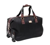 Rolling Duffle Bag with Wheels Oxford Travel Trolley Bag with Wheels Wheeled Luggage Suitcase for Women Men Carry On Hand for for Women and Men(Black,20")