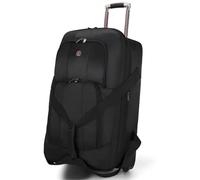 Rolling Duffle Bag with Wheels Trolley Bag Wheeled Storage Carry-on Luggage Travel Suitcase Oxford Waterproof Super Large Capacity Rolling for Women and Men(Black,28 inch)