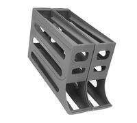 Rolling Egg Dispenser 2pcs Egg Holder Organizer 60pcs Eggs Storage Tray 4 Tier Space Saving Egg Container Premium PP Plastic Material, Egg Dispenser, Gentle Roll, No Assembly