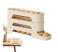 Rolling Egg Dispenser for Refrigerator, Automatic Egg Holder