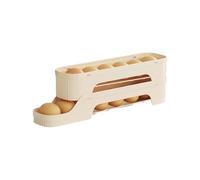 Rolling Egg Dispenser Fridge - Automatic Egg Holder Non-Slip, Easy Access Organiser Ventilated, Space-saving Storage Practical | Clean Sorting Fresh Preservation Concept for K
