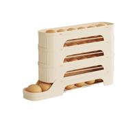 Rolling Egg Dispenser - PP | Egg Storage Multi-layer Rack Organizer | Automatic Rolling Eggs Holder For Refrigerator Countertop Kitchen Storage Fresh Rotation And Daily Cooking Use