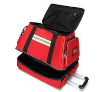 Rolling EMT Bag with Wheels, Empty First Aid Responder Duffle Trolley for Home Health Care & Nursing Students, Mobile Carry-On for Medical Equipment, Durable Design