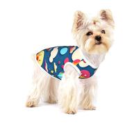 Rolling Eyes Pattern Small Pet Cotton Shirts Small - Breathable, Soft, Comfortable and Stylish for Daily Wear