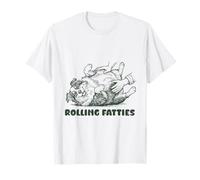 Rolling Fatties Australian Shepherd Funny Cute Lover T-Shirt