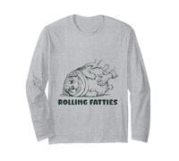 Rolling Fatties Beagle Funny Cute Beagle Lover Long Sleeve T-Shirt