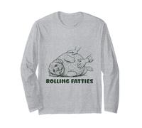 Rolling Fatties Cavapoo Funny Cute Cavapoo Lover Long Sleeve T-Shirt