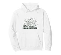 Rolling Fatties Dalmatian Funny Cute Dalmatian Lover Pullover Hoodie
