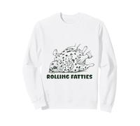 Rolling Fatties Dalmatian Funny Cute Dalmatian Lover Sweatshirt