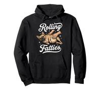 Rolling Fatties French Bulldog Pullover Hoodie