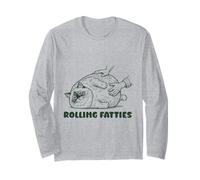 Rolling Fatties Ragdoll Funny Cute Ragdoll Cat Lover Long Sleeve T-Shirt