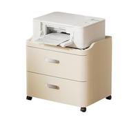Rolling File Cabinet with Drawers - Office Storage Table and Printer Stand, Plastic Material, Under Desk Solution, 52 x 40 x 84cm