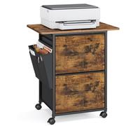 Rolling File Cabinet with Fabric Drawers