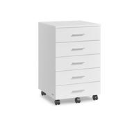 Rolling filing cabinet with drawers and wheels
