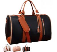 Rolling Garment Bag for Travel,Large Convertible Garment Duffel Bag Rolling Duffle Bag with Wheels,Carry on Garment Bags Weekender Travle Jenni Bags for Women Men (Black, Basic)
