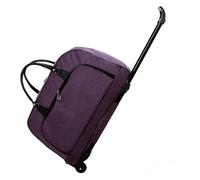 Rolling Garment Bags for Travel, 25 Inch Trolley Travel Bag Expandable, Waterproof Expandable Carry On Luggage for Unisex,Ideal for Gym, Travel, Trip, Red(Purple)