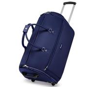 Rolling Garment Bags for Travel with Shoe Pouch Modoker Canvas Garment Bag, Blue, Baseline - Compact Garment Bag
