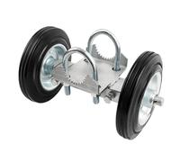 Rolling Gate Wheel - 10.63x6.3x6.3 In, Metal Rubber Caster, High Load Plate Roller With Hardware Accessories | Driveway Backyard Farm Gate Smooth Rolling For Heavy Duty Door Frames Pipe Support