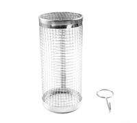 Rolling Grill Basket 30cm Stainless Steel BBQ Net