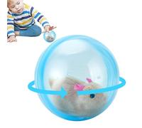 Rolling Hamster Toy - 12.5cm Hamster Ball | Electric HamsterToy With Plush PP Animal Runner In Transparent Rolling Sphere - Interactive Motion Playset | Cats Dogs Kids 5+ Learning Fun
