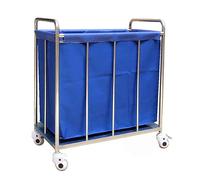 Rolling Hand Truck Trolley, Movable Kitchen Sto Cart, Hotel Laundry Sorter on Wheels, Versatile Lobby Linen Cart with Washable Cover for Easy Transport