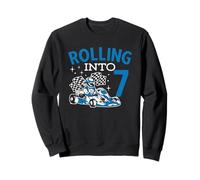 Rolling Into 7 Karting Go Kart Racing Sweatshirt