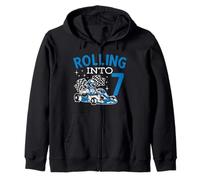 Rolling Into 7 Karting Go Kart Racing Zip Hoodie