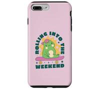 Rolling Into The Weekend Skateboard Frog Kawaii Cute Funny Case for iPhone 7 Plus/8 Plus
