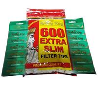 Rolling King 600 Extra Slim Filters and 600 Regular Green Rolling Papers