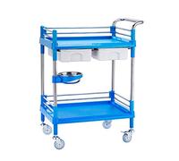 Rolling Kitchen Trolley with Double Ders, Versatile le Service Cart on Wheels, Hotel Food Collect & Sto Hand Truck, Easy nizat for Home or Business