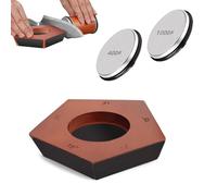Rolling Knife Sharpener Kit,Kitchen Roller Knives Sharpener,Diamond Roller Sharpening System,Angle with 12° to 21° Type for All Blade Types,for Home Kitchen Professional,with Roller Replacement Piece