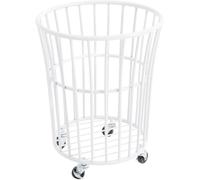 Rolling L Laundry Basket Cart With Wheels For Easy Laundry Room Organization -, Space-saving Design For Household Use