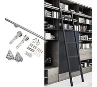 Rolling Ladder Hardware Library - Library Sliding Ladder Track Kit, Sliding Barn Door Track Accessories, LOFT Movable Ladder Sliding Track, Stainless Steel, Easy To,B-800cm(26.2 ft) track ki