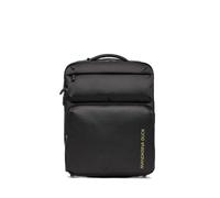 Mandarina Duck Zephyr Trolley Backpack, Black, 54 Centimeters x 20 Centimeters x 37 Centimeters, Trolley a Due ruote in Tessuto morbido ad effetto 3D