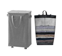 Rolling Laundry Basket | 75 L Organizer Bin with Removable Washing Bag and Handle, Laundry Basket | for Apartment, Home, Children's Room, Bedroom, Bathroom, Dorm, University