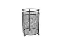 Rolling Laundry Hamper With Wheels, Metal Mesh Laundry Basket, No Assembly Required, Breathable Dirty Clothes Storage Cart For Bathroom, Bedroom, Laundry Room, Black/Gold, Large Capacity
